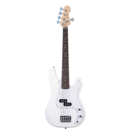 Bajo Eléctrico Ibrah P-Bass 5 Cuerdas Rojo + Amplificador PRA20W + Accesorios