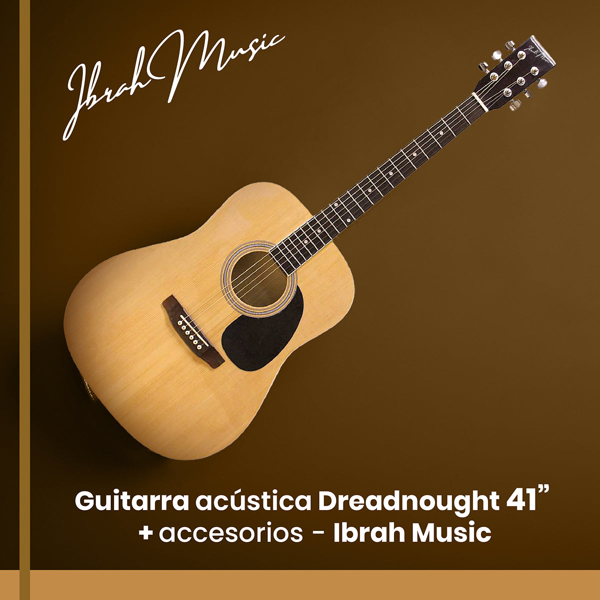 Guitarra Acústica 41" Dreadnought + accesorios