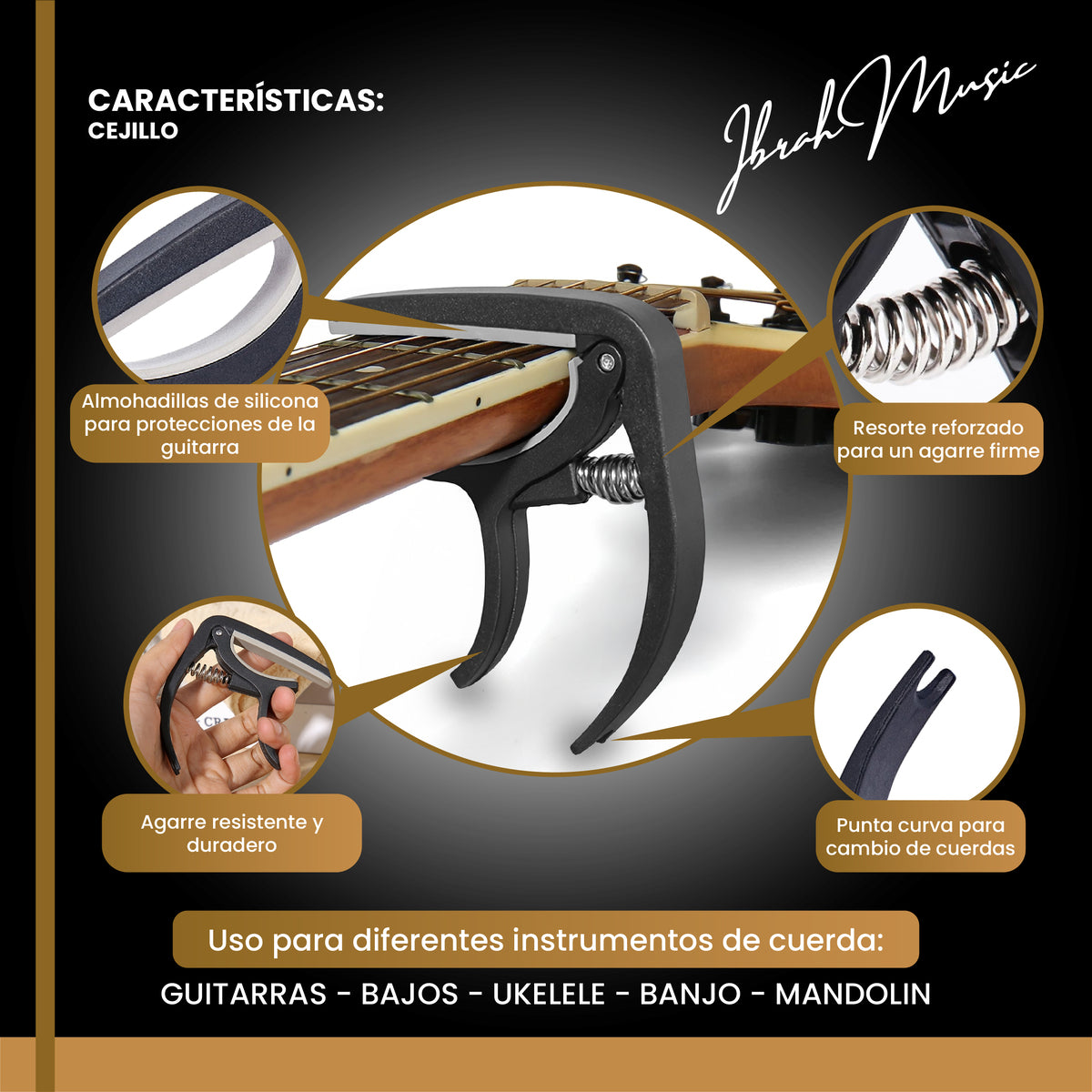 Kit Accesorios Guitarra Acústica — Cuerdas y Más
