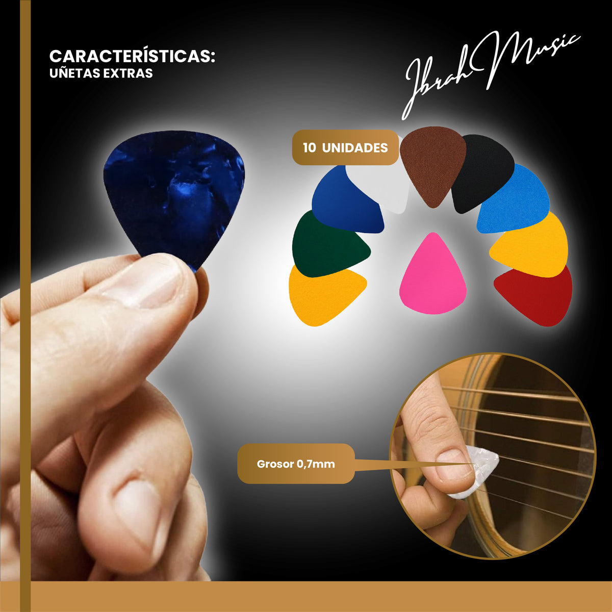 Kit Accesorios Guitarra Acústica — Cuerdas y Más