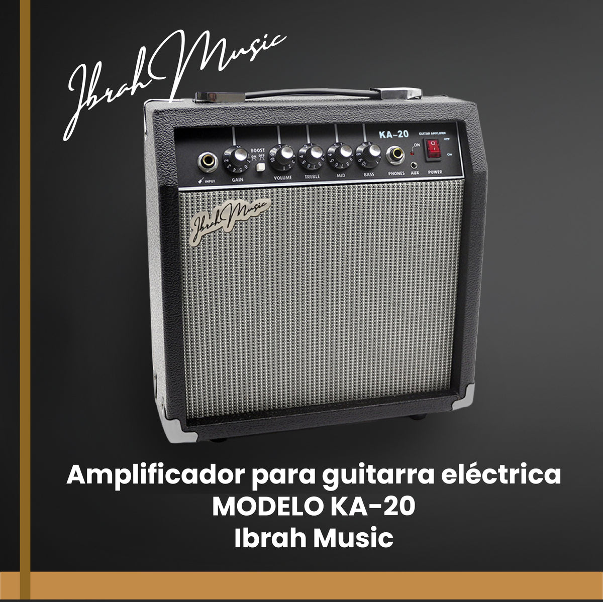 Amplificador KA-20 Guitarra Eléctrica y Electroacústica 20W