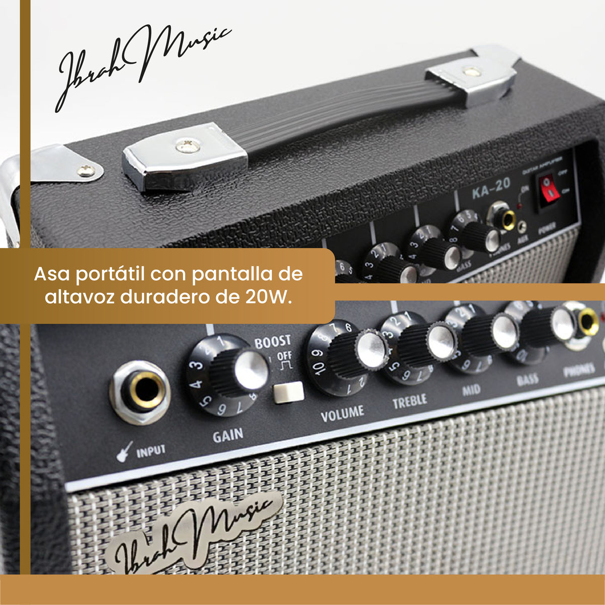 Amplificador KA-20 Guitarra Eléctrica y Electroacústica 20W