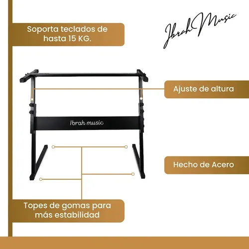 Pack Teclado MIDI 61 Teclas Ibrah - vista 6