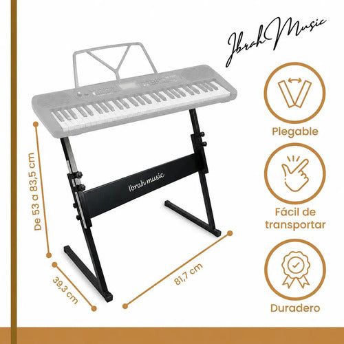 Pack Teclado MIDI 61 Teclas Ibrah - vista 2