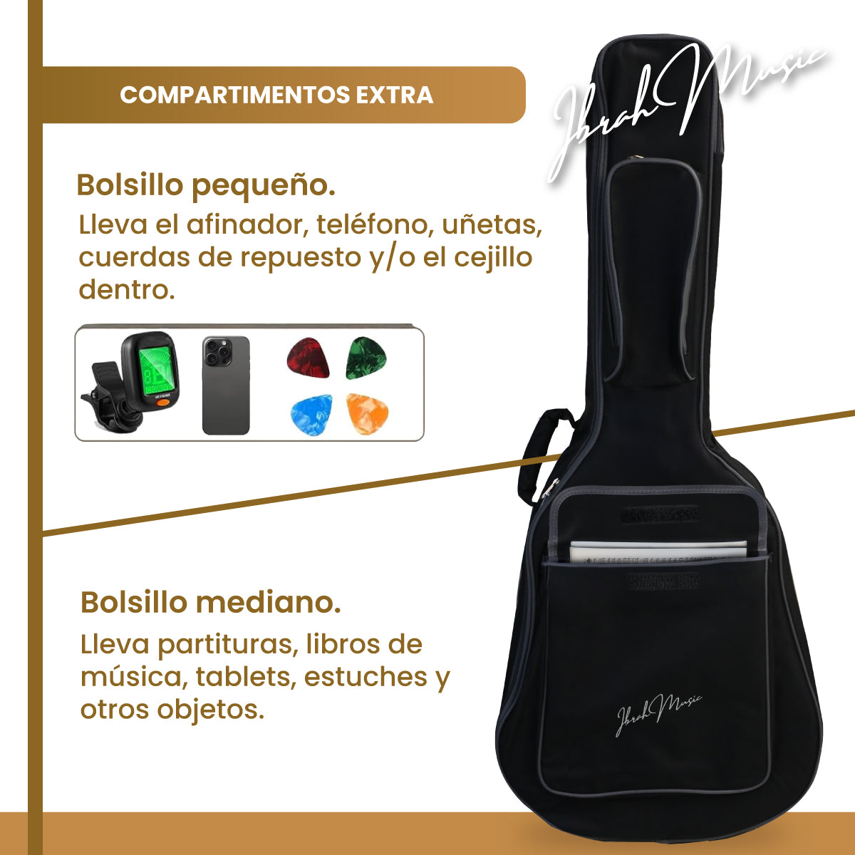 Funda Guitarra 41 Pulgadas — Bolso de Transporte