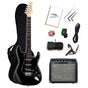 Guitarra Eléctrica Stratocaster + Amplificador Pack Negro