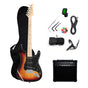 Guitarra Eléctrica Stratocaster + Amplificador Pack Café