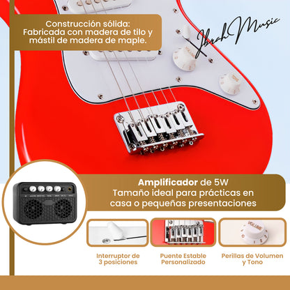 Guitarra Eléctrica para Niños 30” + Amplificador