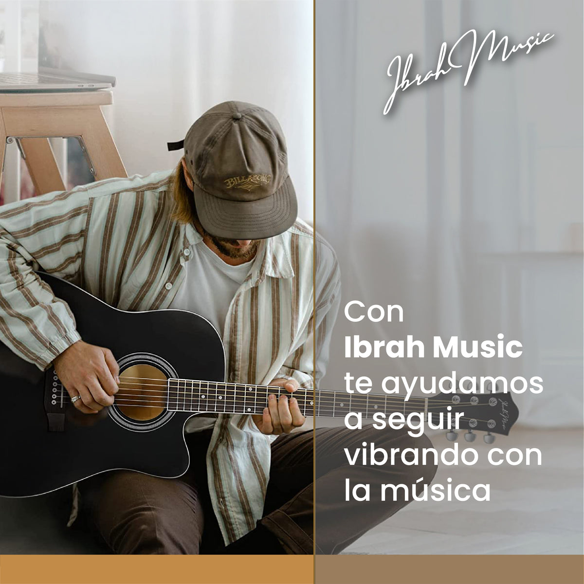 Guitarra Electroacústica 41” + Funda + Accesorios
