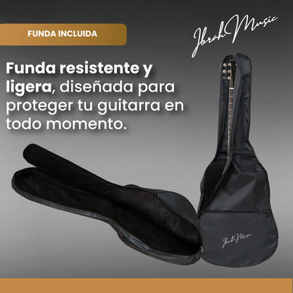Guitarra Electroacústica 41” + Funda + Accesorios