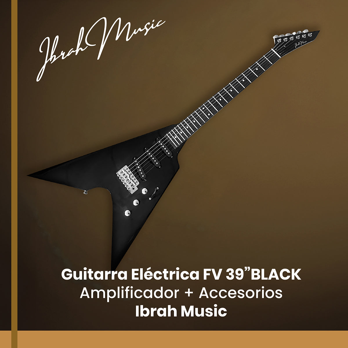 Guitarra Eléctrica Flying V 39” + Amplificador 20W Pack