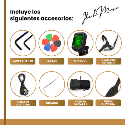 Guitarra Eléctrica Flying V 39” + Amplificador 20W Pack