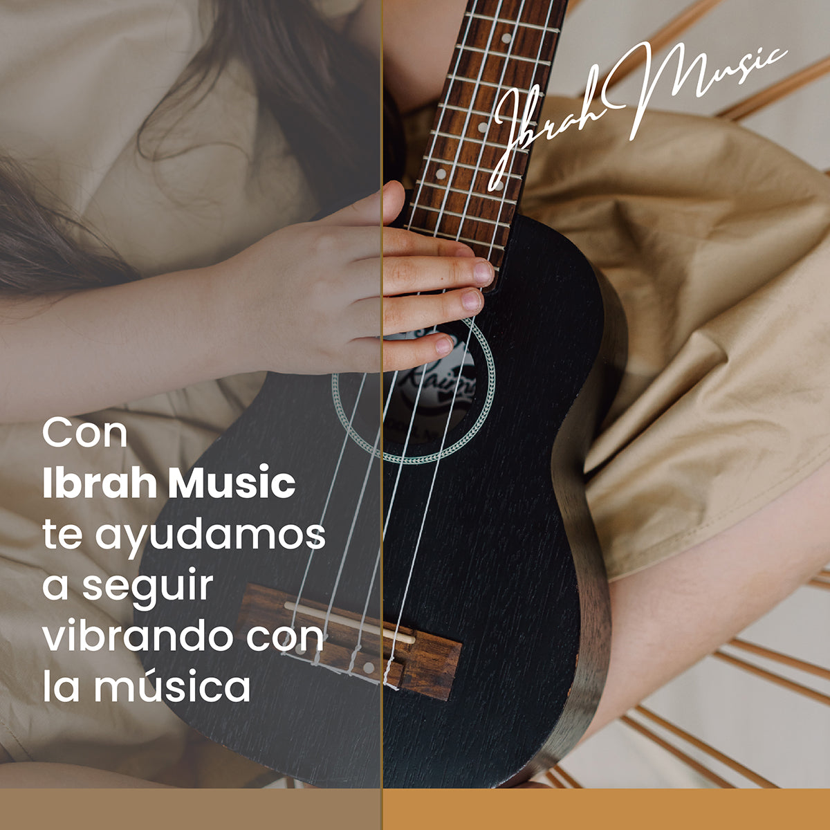 Ukelele Soprano 21” + Accesorios — Negro