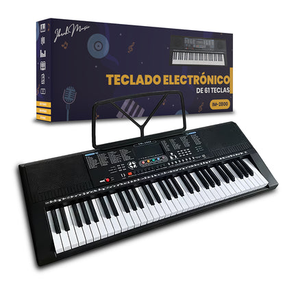 Piano Eléctrico Ibrah IM-2800 61 Teclas Teclado Musical USB
