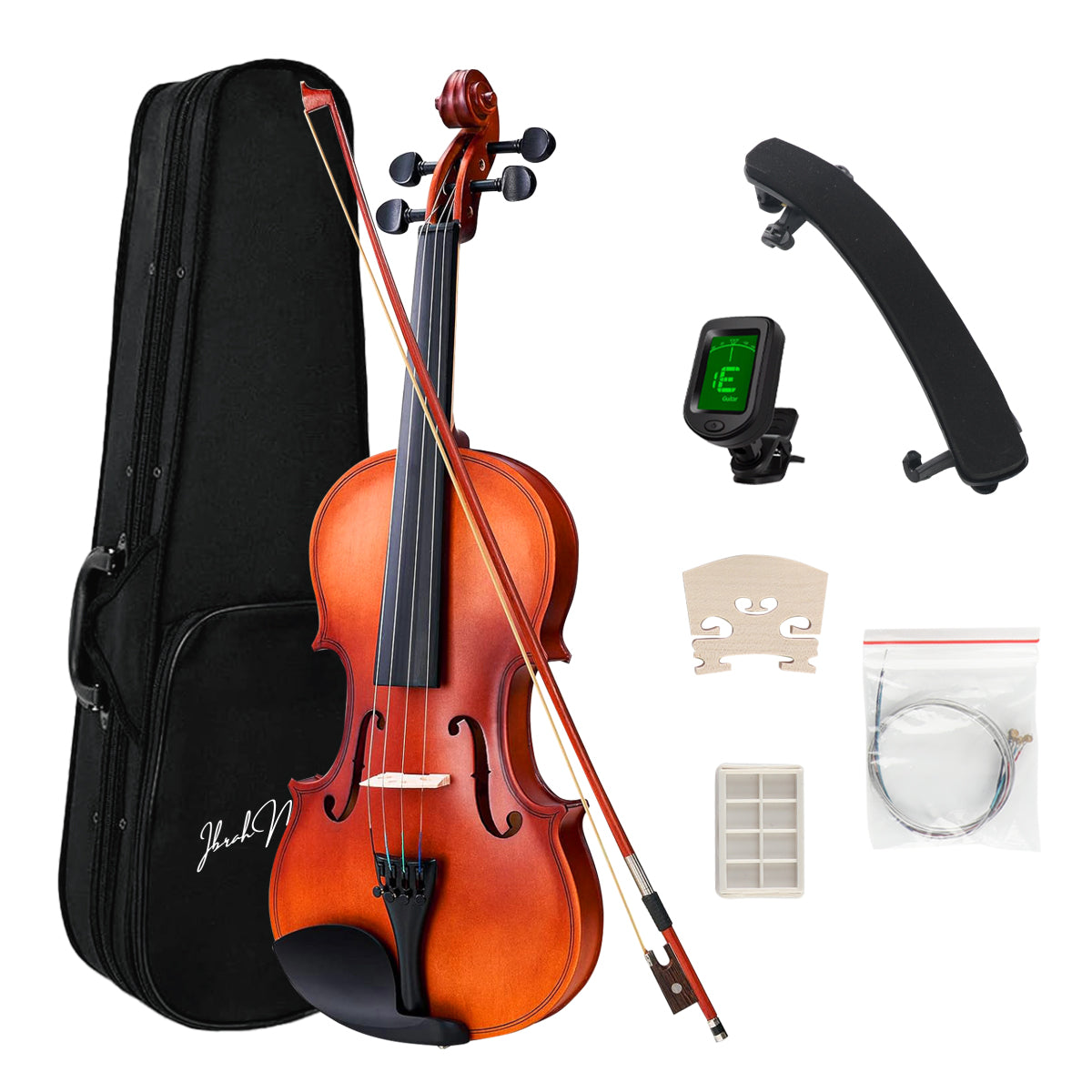Violín 4/4 con Estuche + Arco y Accesorios