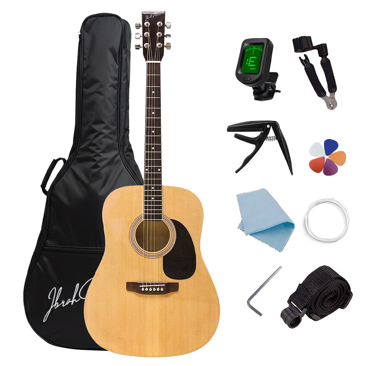 Guitarra Acústica 41" Dreadnought + accesorios