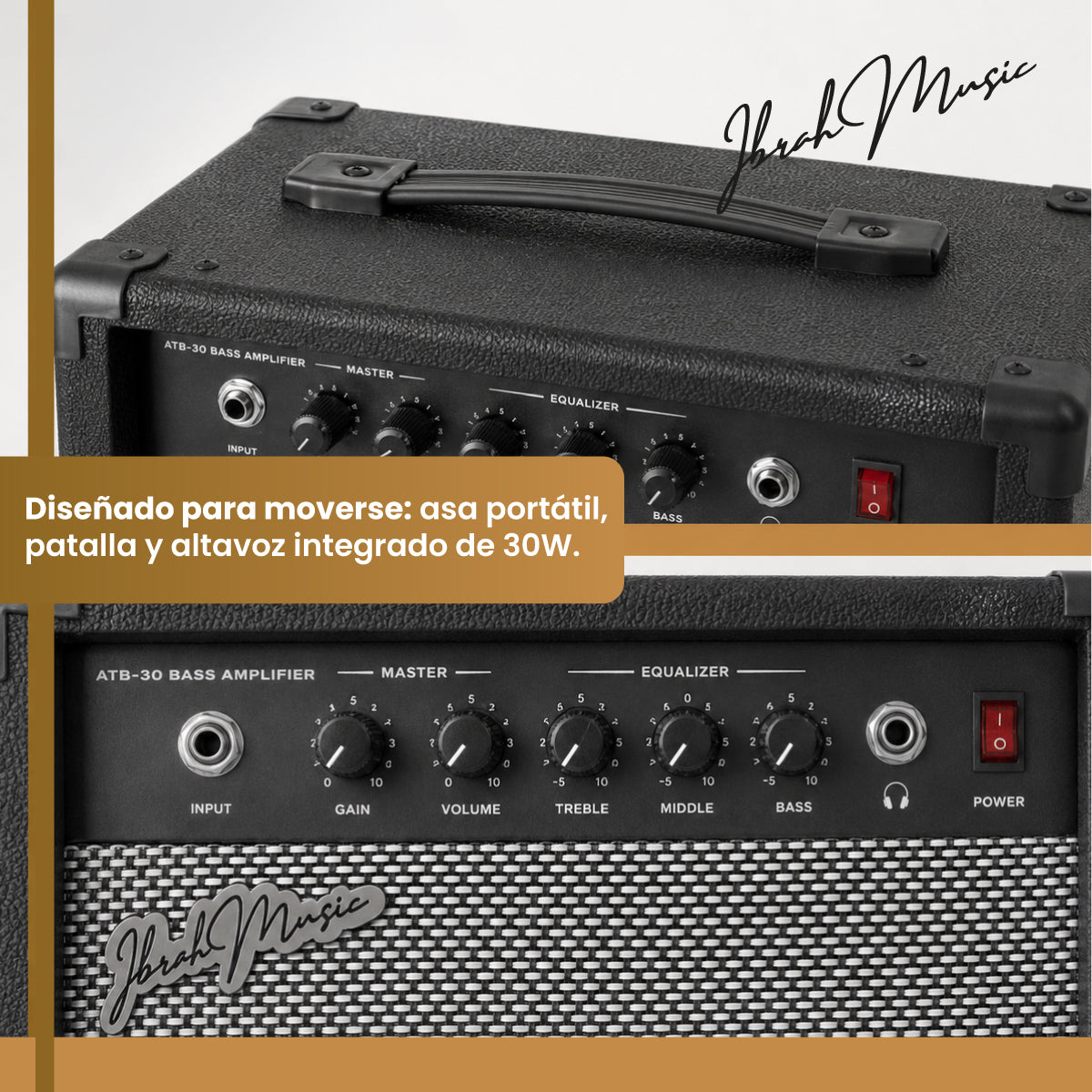 Amplificador Ibrah Music ATB-30 Bajo 30W