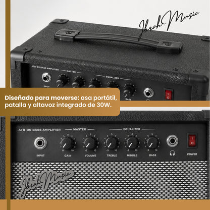 Amplificador Ibrah Music ATB-30 Bajo 30W