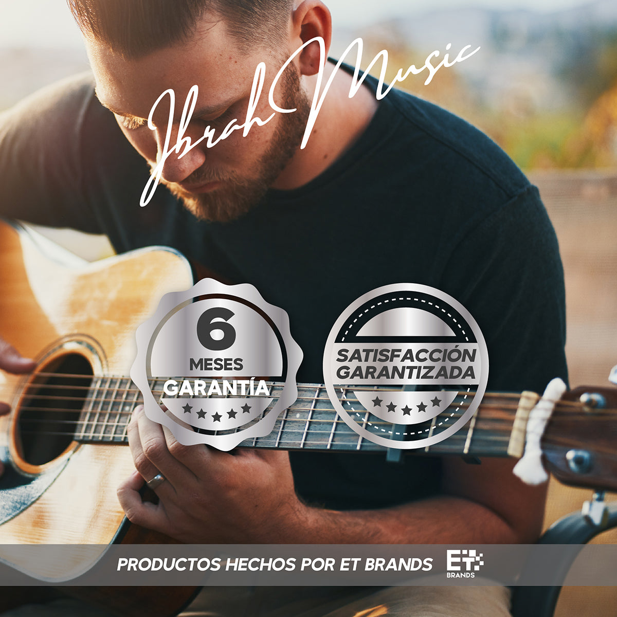 Guitarra Acústica Clásica Ibrah 39 Pulgadas Colores + Funda