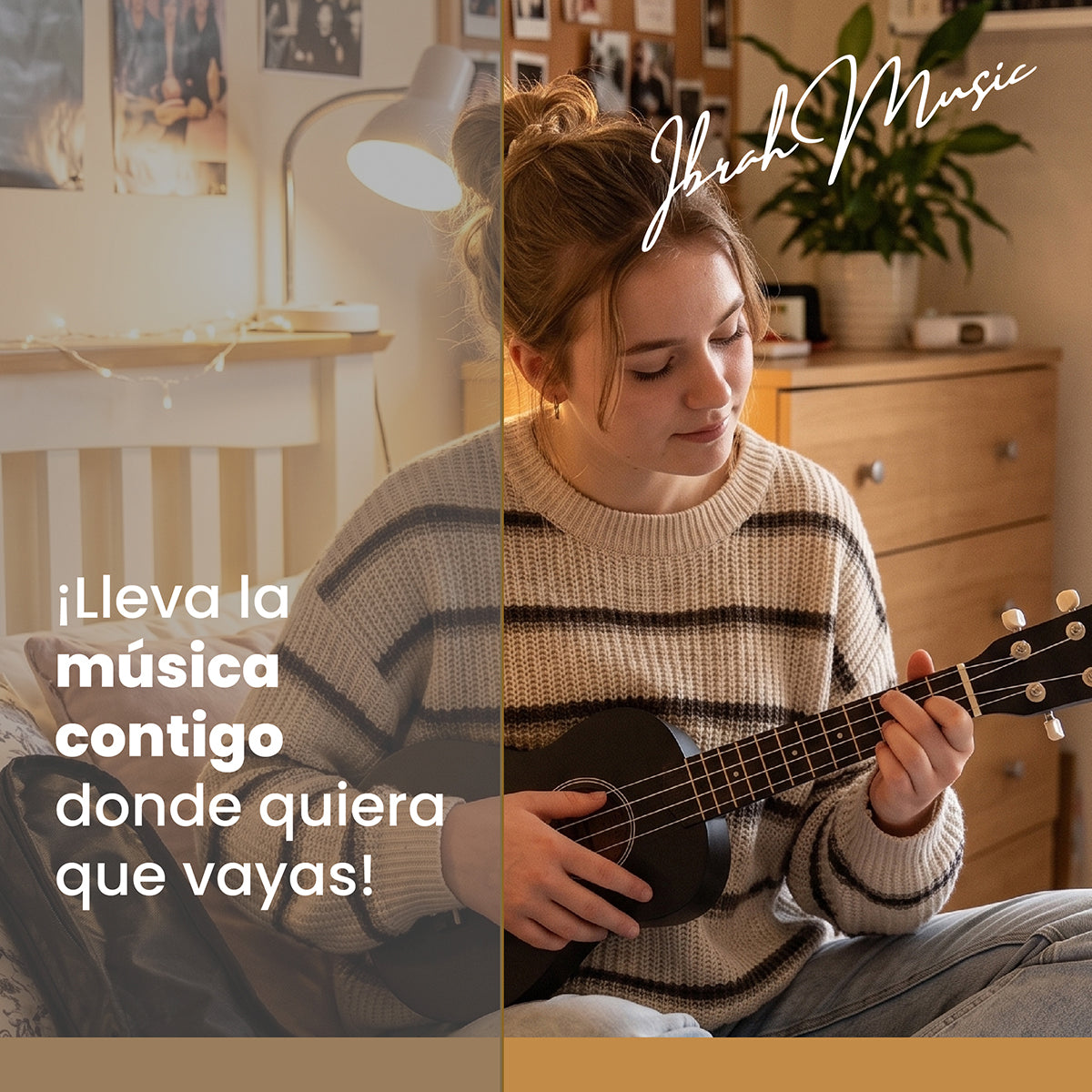 Ukelele Soprano Concierto 21 Pulgadas Ibrah + Accesorios