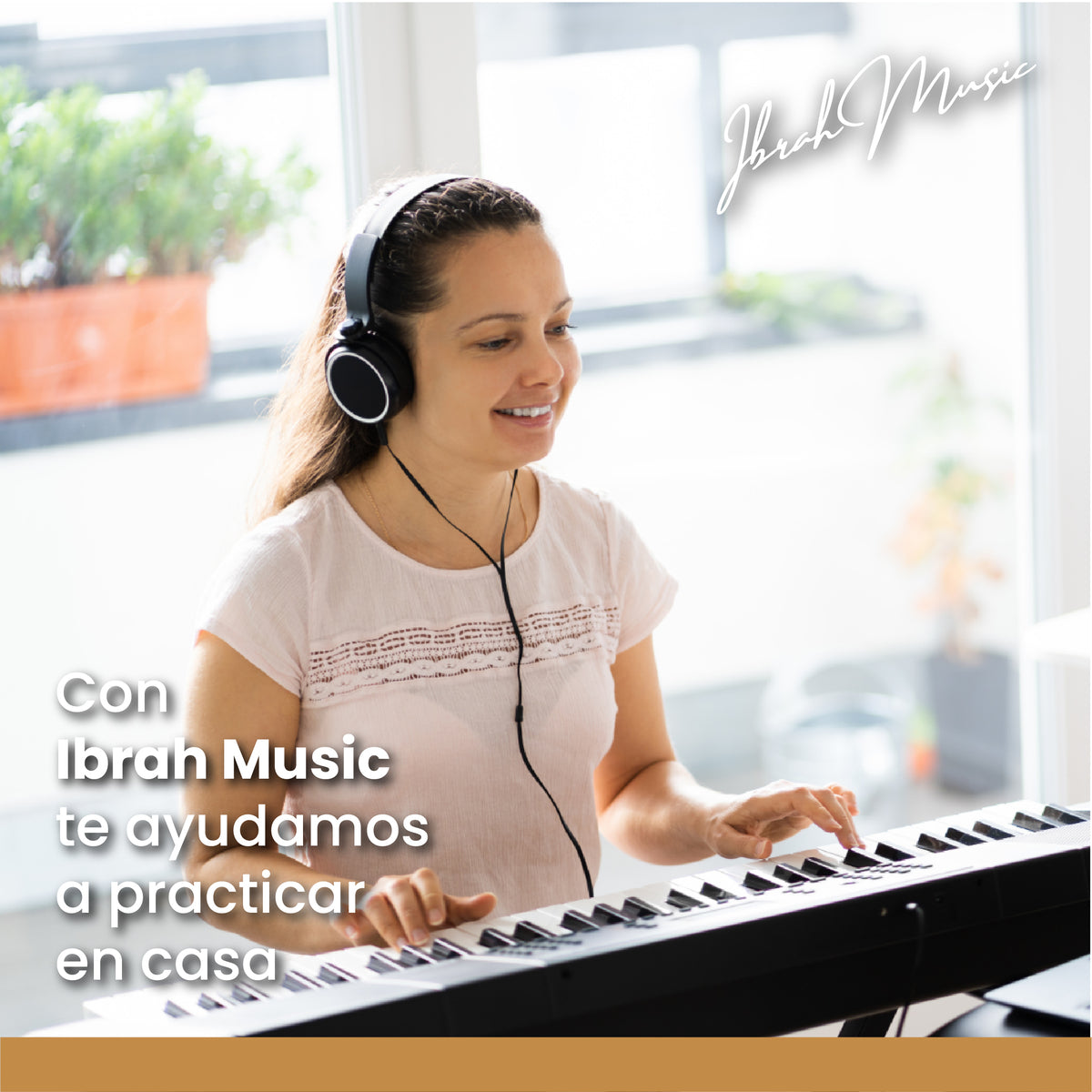 Teclado Musical 61 Teclas Ibrah Music Piano Con Midi Sustain
