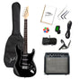 Guitarra Eléctrica Strato Ibrah + Amplif + Accesorios Negra