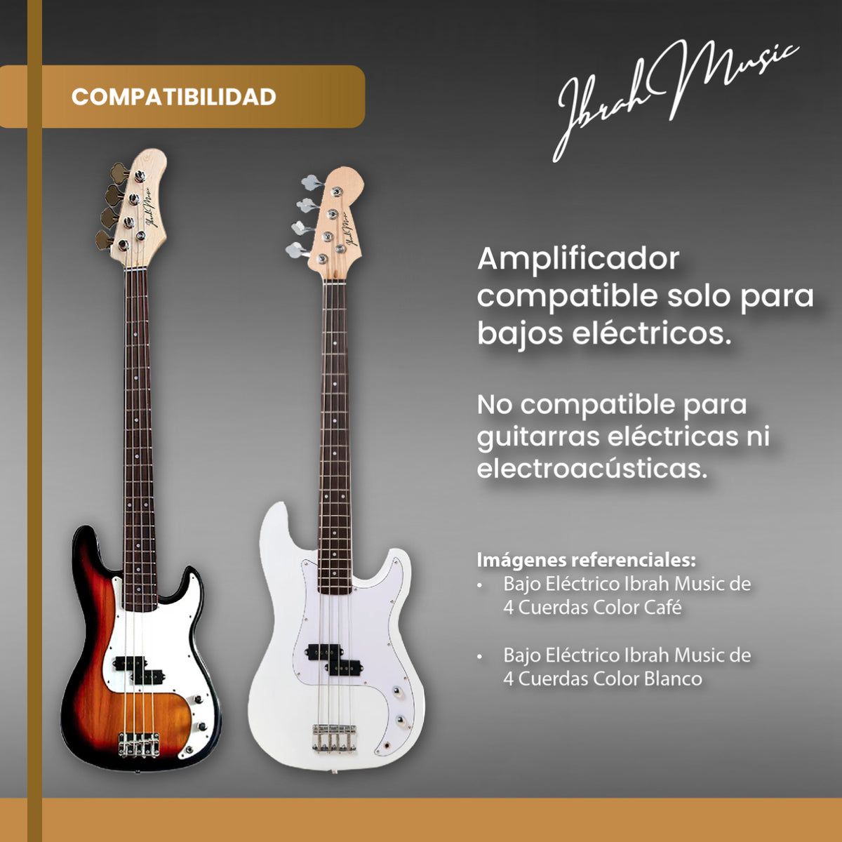 Amplificador Ibrah Music ATB-30 Bajo 30W